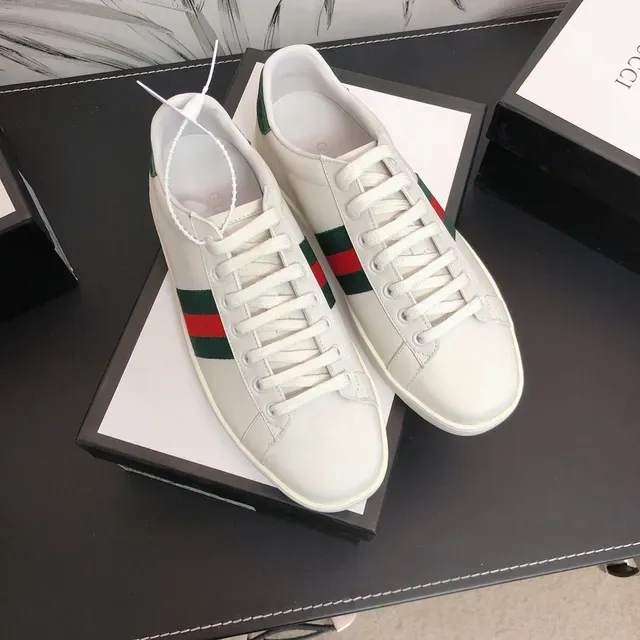 Gucci Ace Blanc Vert Rouge Rayures Web Sneakers Lifestyle 9