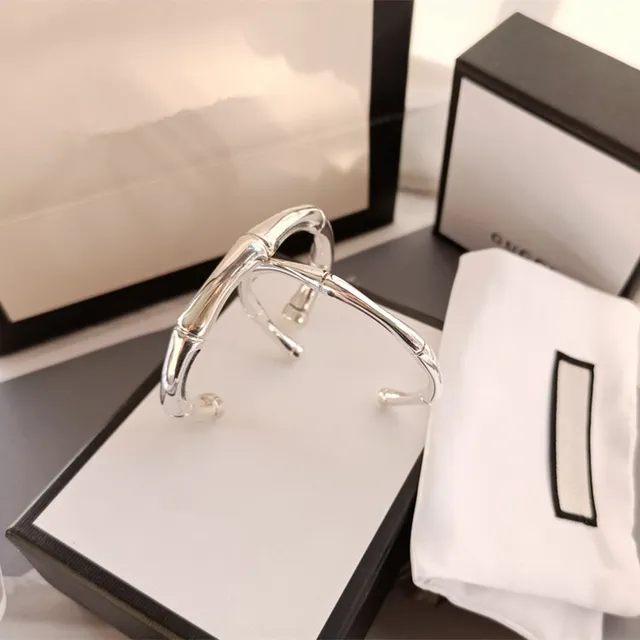 Gucci Bracelet Motif Bambou Argent Poli 3