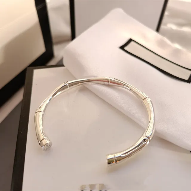 Gucci Bracelet Motif Bambou Argent Poli 5
