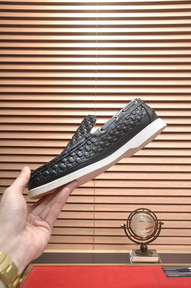 Gucci GG Marmont حذاء لوافر جلدي مطبوع مبطن 6