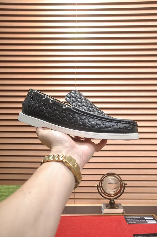 Gucci GG Marmont حذاء لوافر جلدي مطبوع مبطن 7