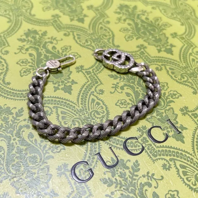 Gucci GG Marmont Pavé Crystal Double G Bracelet 3