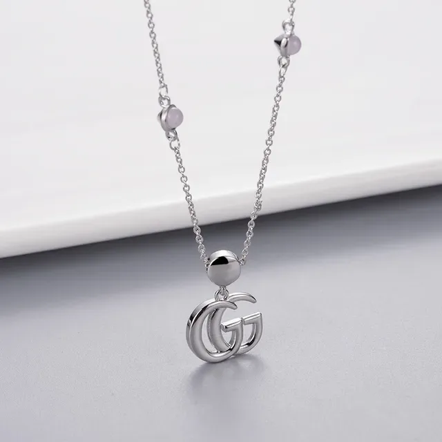 Gucci GG Marmont Collier Chaîne Cabochon Rose 2