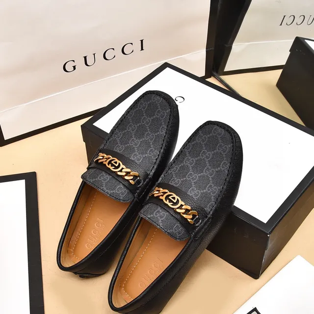 Gucci Horsebit 1955 Black GG Monogram লোফার 4