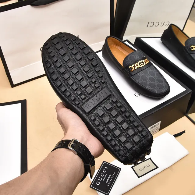 Gucci Horsebit 1955 Black GG Monogram লোফার 5