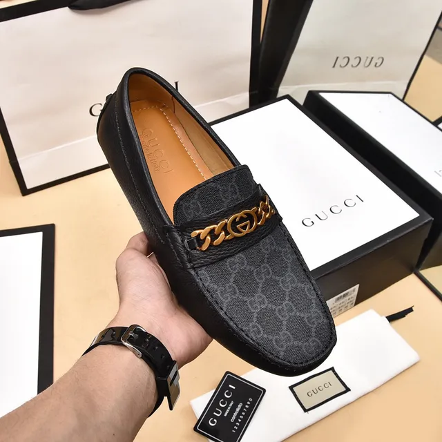 Gucci Horsebit 1955 Black GG Monogram লোফার 7