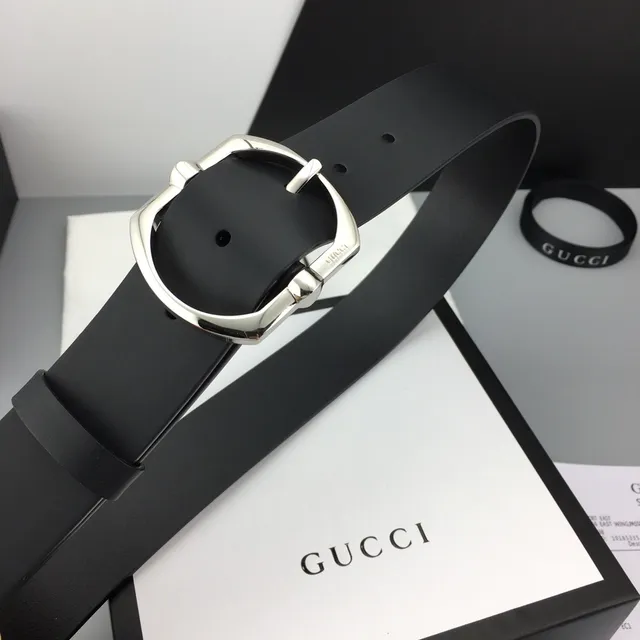 Gucci Horsebit 1955 Cinturón de Cuero Negro 9
