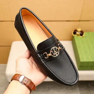 Gucci Horsebit 1955 কালো খুরখুরে চামড়ার লুফার