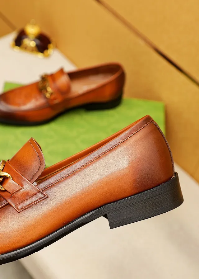 Gucci Horsebit 1955 Marrom Dourado Relevo GG Monograma Fivela Mocassim 3