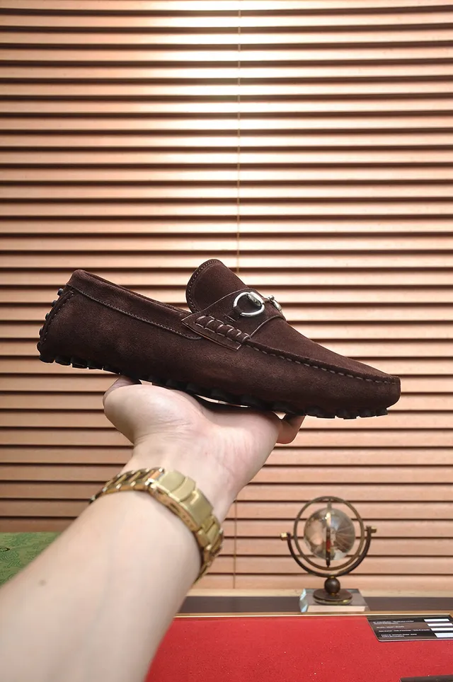Gucci Horsebit 1955 Brown Suede Loafers 4