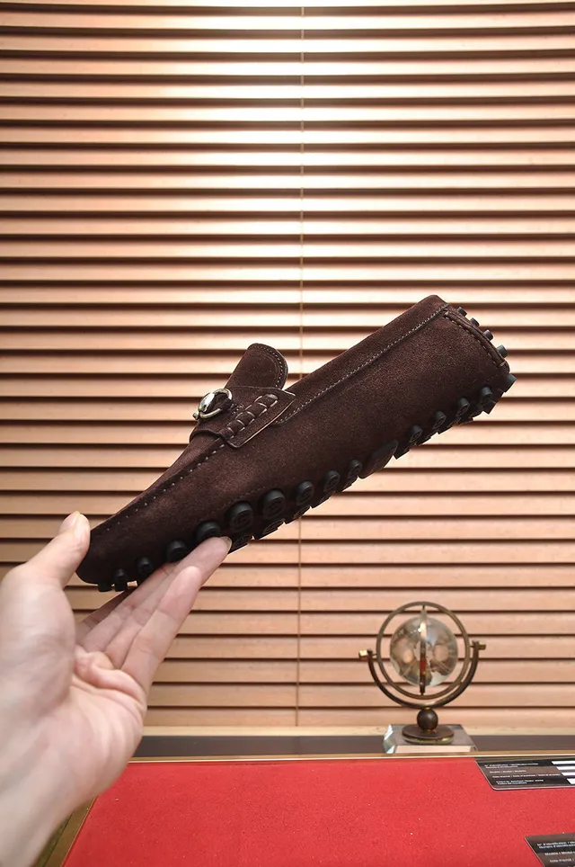 Gucci Horsebit 1955 Brown Suede Loafers 5