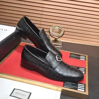 Gucci Horsebit 1955 ক্রোকোডাইল ইম্বসড চামড়ার লুফার্স