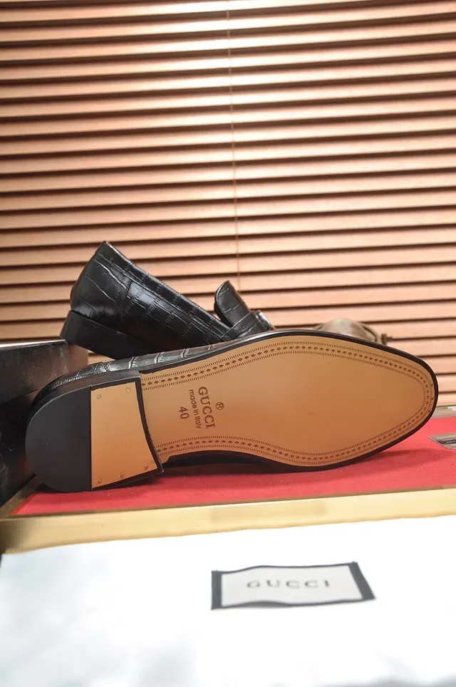 Gucci Horsebit 1955 Mocassins en cuir à embossage crocodile 3