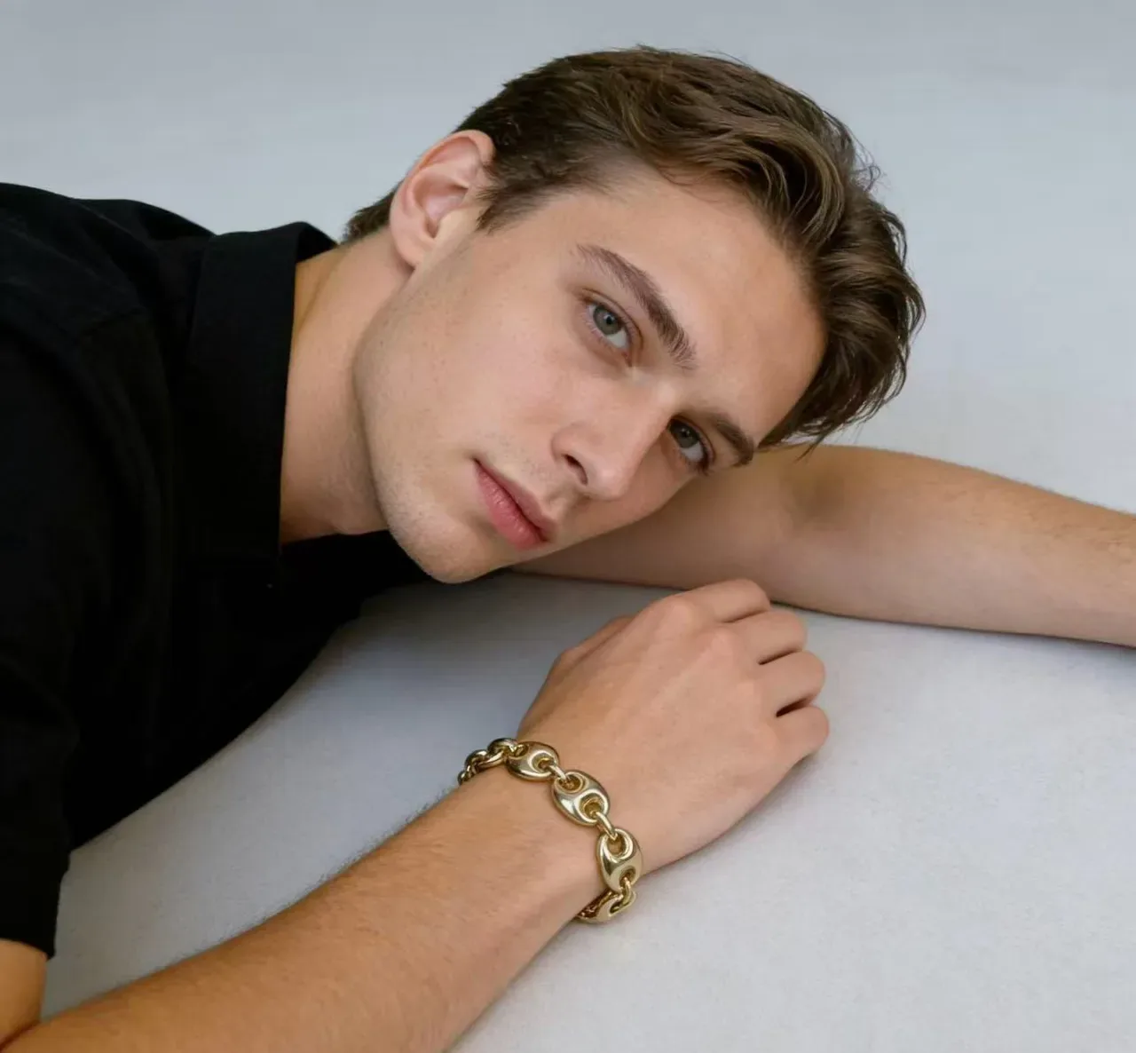 Bracelete Gucci Horsebit 1955 Tono Dourado Maillons Ovais Entrelaçados 3