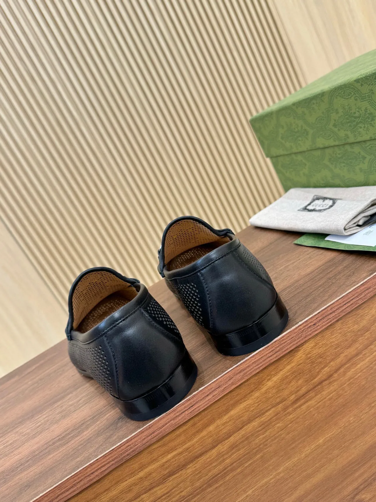 Gucci Horsebit 1955 Perforated Leather Loafers 8