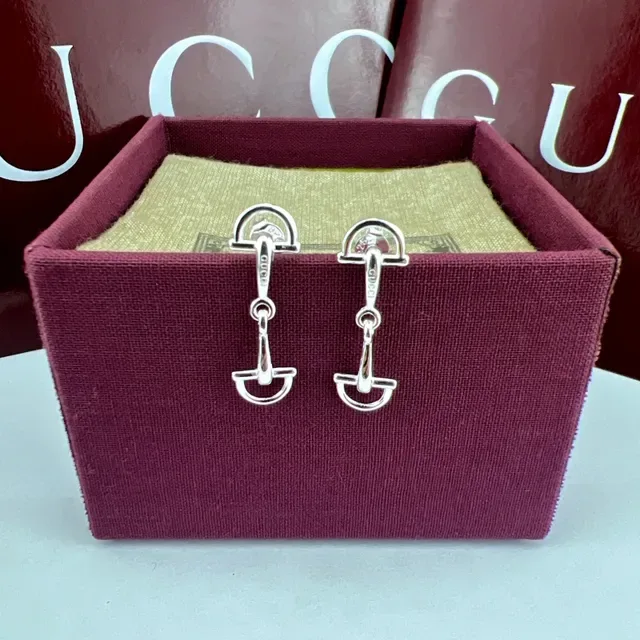 Gucci Horsebit 1955 Brincos metal polido com motivo prata 4
