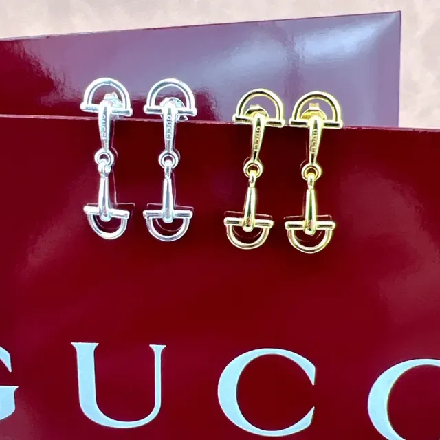 Gucci Horsebit 1955 Brincos metal polido com motivo prata 7