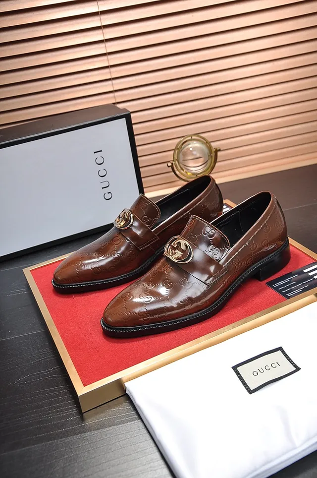 Gucci Horsebit Loafer Brown Monogram Leather Loafer 4