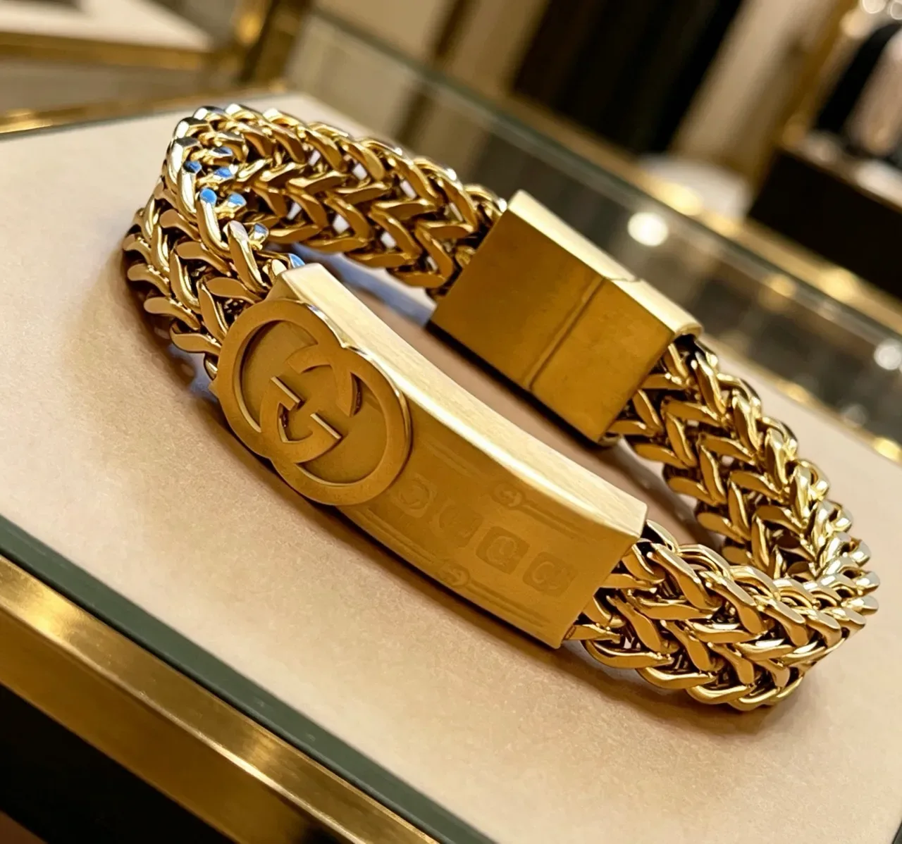 Gucci Iconic Chain Interlocking G Gold Bracelet 6