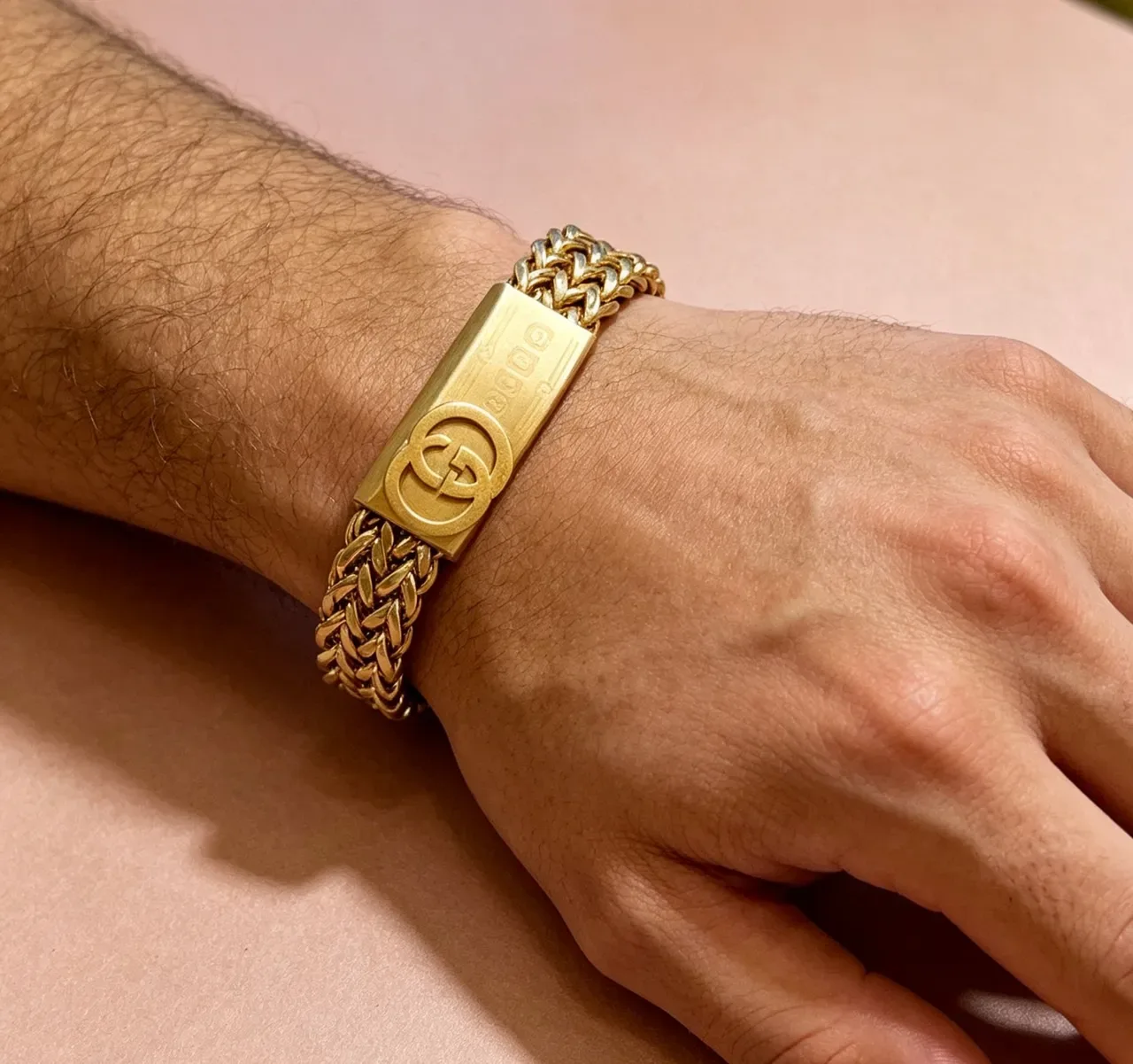 Gucci Iconic Chain Interlocking G Gold Bracelet 8