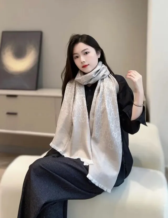 Gucci Interlocking GG Monogram Silk Scarf 2