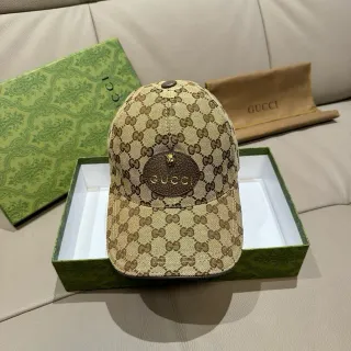 Gucci 印花帆布棒球帽