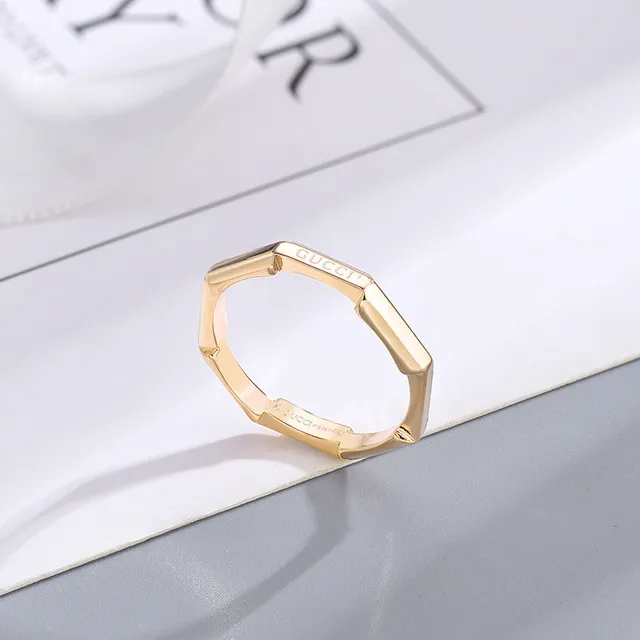 Gucci Octagon Gold-Tone Geometric Ring 8