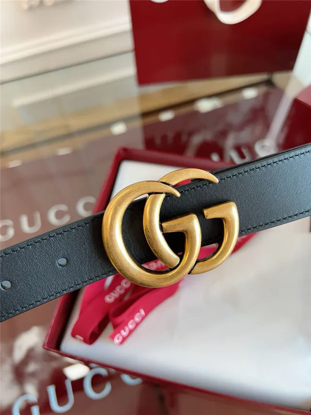 Gucci Ophidia काला सोना Interlocking G बकल चिकनी लेदर बेल्ट 6