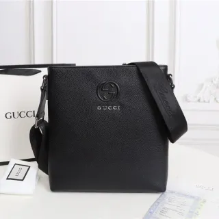 Gucci Ophidia حقيبة كتف أسود جلد مموج