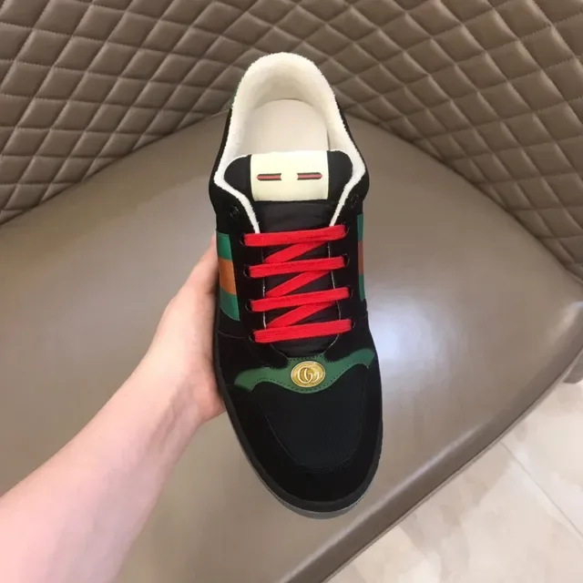 Gucci Rhyton Noir Rouge Vert Web Lifestyle Sneakers 4