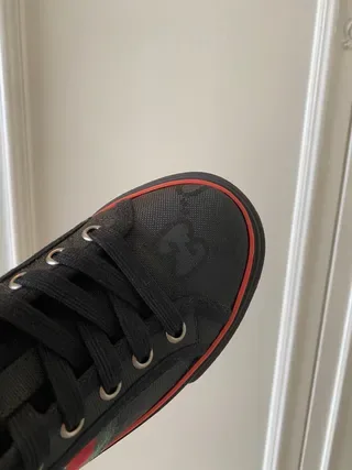 Gucci Screener Negro Verde de caña alta GG impresión de monograma zapatillas lifestyle 7