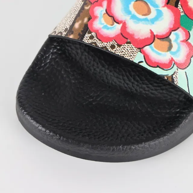 Gucci Screener imprimé floral GG canvas slides 5