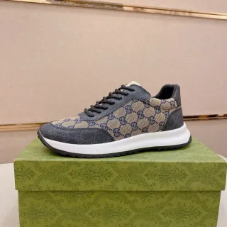 Gucci Screener GG Monogram Toile et Denim Sneakers Lifestyle