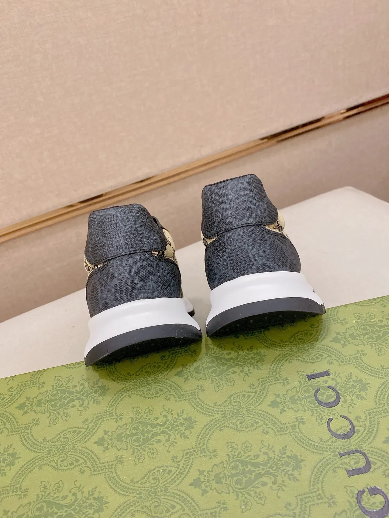 Gucci Screener GG Monogram Canvas and Denim Lifestyle Sneakers 3