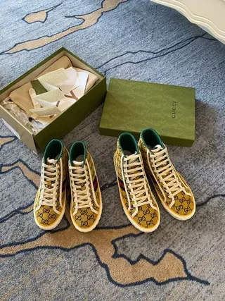 Gucci Screener GG Monogram Web Stripe Lifestyle Sneakers 2