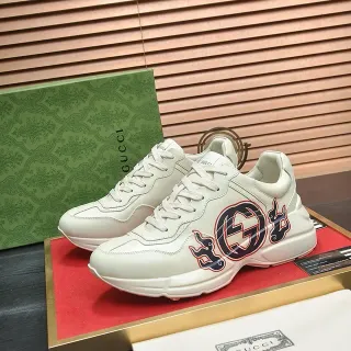 Gucci Screener Off-White Flame GG Logo Zapatillas lifestyle