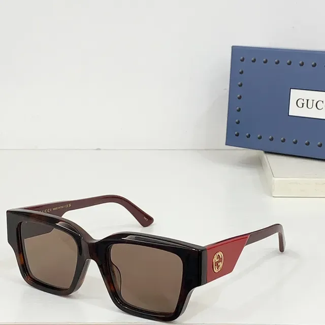 Gucci Screener Gafas de Sol Cuadradas Oversized Negras de Acetato 5