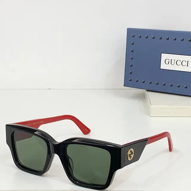 Gucci Screener Gafas de Sol Cuadradas Oversized Negras de Acetato 8