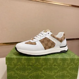 Gucci Screener blanco y beige GG Monogram zapatillas lifestyle