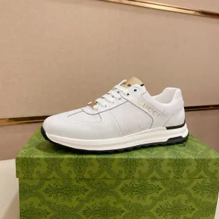 Gucci Screener Blanco GG Monogram zapatillas de estilo de vida