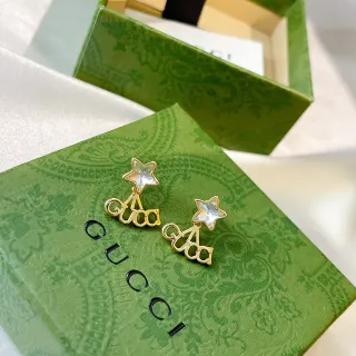 Gucci Star e GG Motif Brincos de cristal