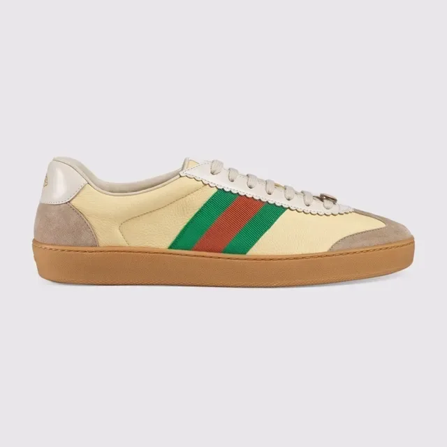 Gucci Tennis 1977 Beige Green Red Web zapatillas lifestyle 2