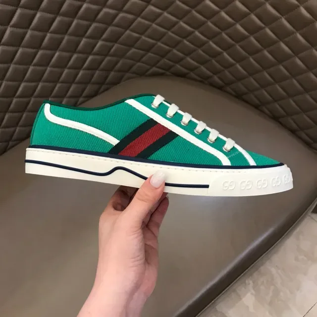 Gucci Tennis 1977 Zapatillas Lifestyle Rayas Web Verde 5