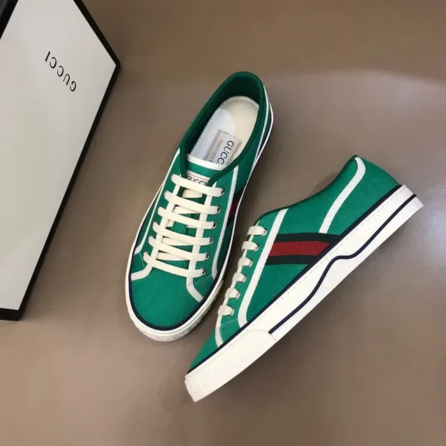 Gucci Tennis 1977 Zapatillas Lifestyle Rayas Web Verde 8