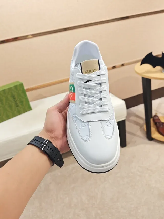 Gucci Tennis 1977 সাদা সবুজ লাল ওয়েব স্ট্রাইপ লাইফস্টাইল স্নিকার্স 5