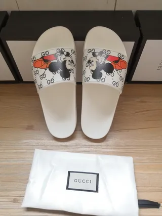 Gucci x Disney Mickey Mouse GG Slide Slippers 3