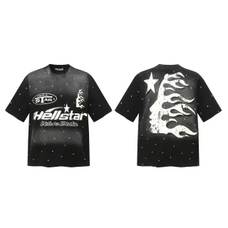Hellstar Faith to Gravice Graphic Print Black T-Shirt