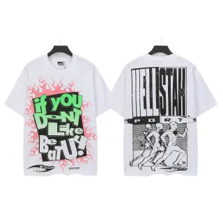 Hellstar Graphic Flame Print Oversized T-Shirt