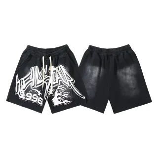 Hellstar Graphic Print 1996 Flame Shorts