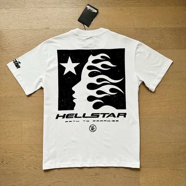 Hellstar Path to Paradise ग्राफिक प्रिंट सफेद टी-शर्ट 7